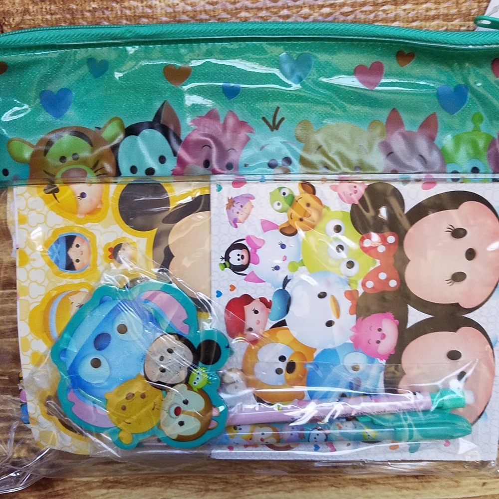 Disney Tsum Tsum Kids Stationery Set Memo Sticky Notes Sticker Erasers Stickers - Picture 6 of 11